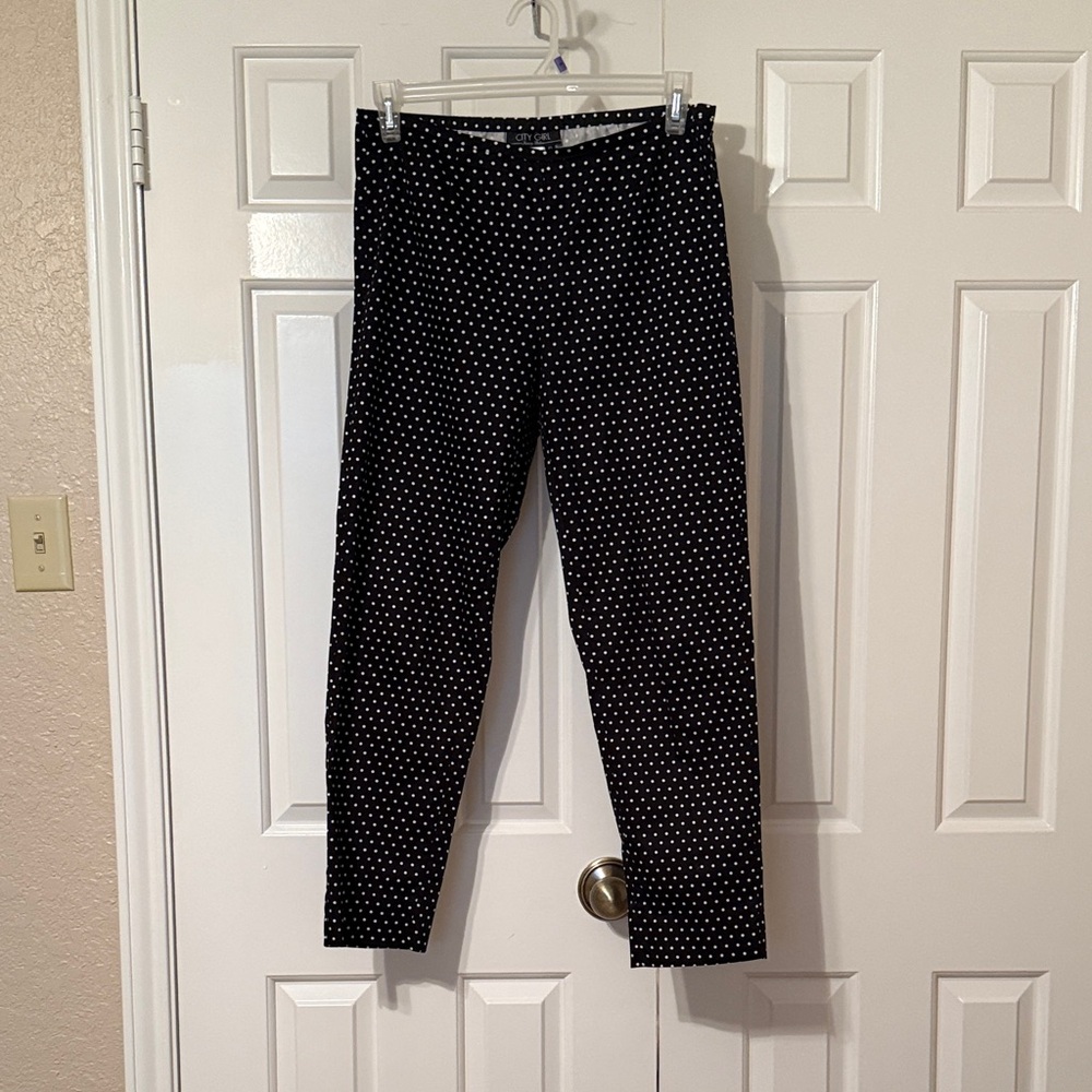 B&W polka dot pants